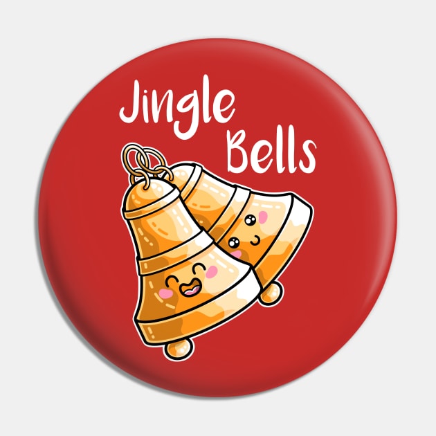 Kawaii Cute Christmas Jingle Bells Pin by freeves