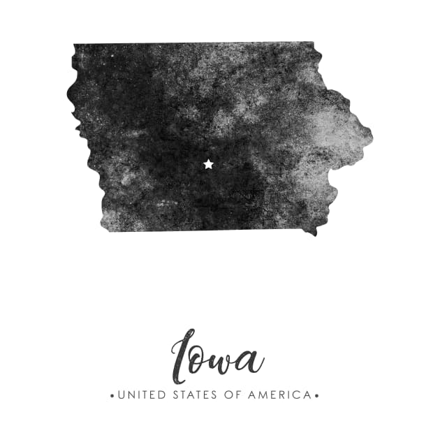 Iowa state map by StudioGrafiikka