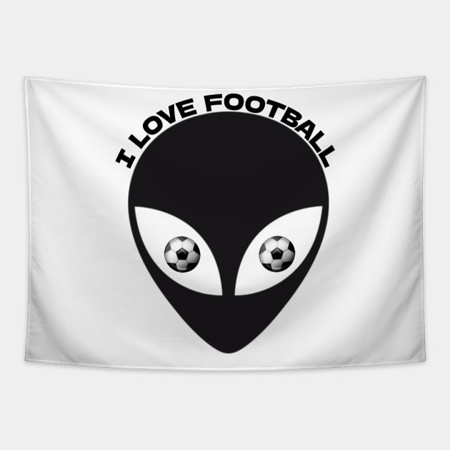 I Love Football Tapestry by ShopiLike