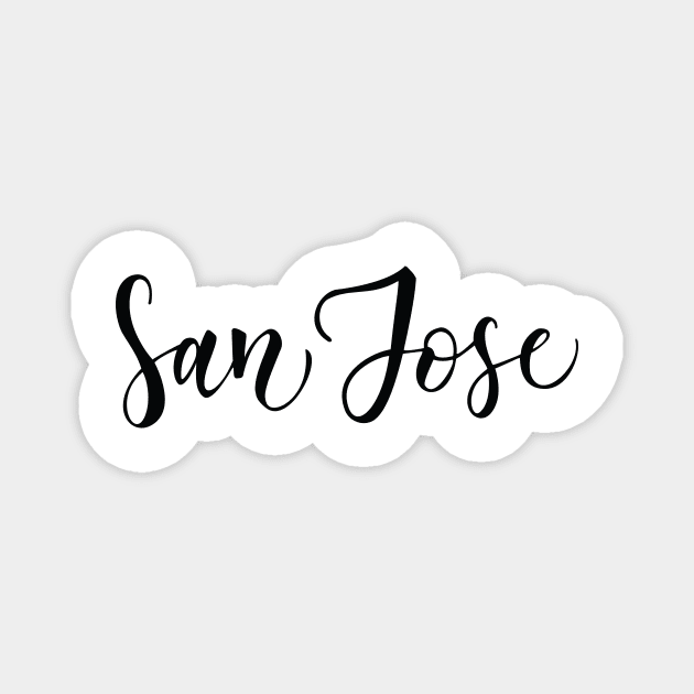 San Jose California Magnet by ProjectX23Red