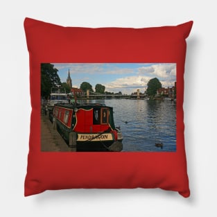 Pendragon on Thames, Marlow, August 2020 Pillow