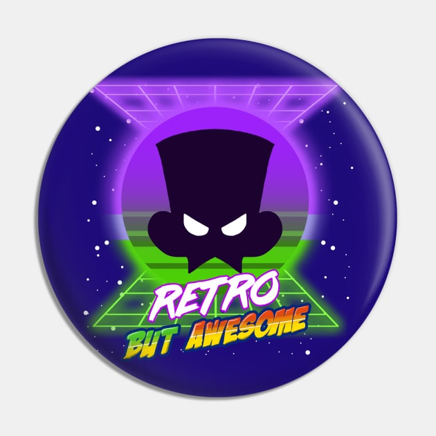 Retro... But Awesome (purple and green) Pin by VixenwithStripes