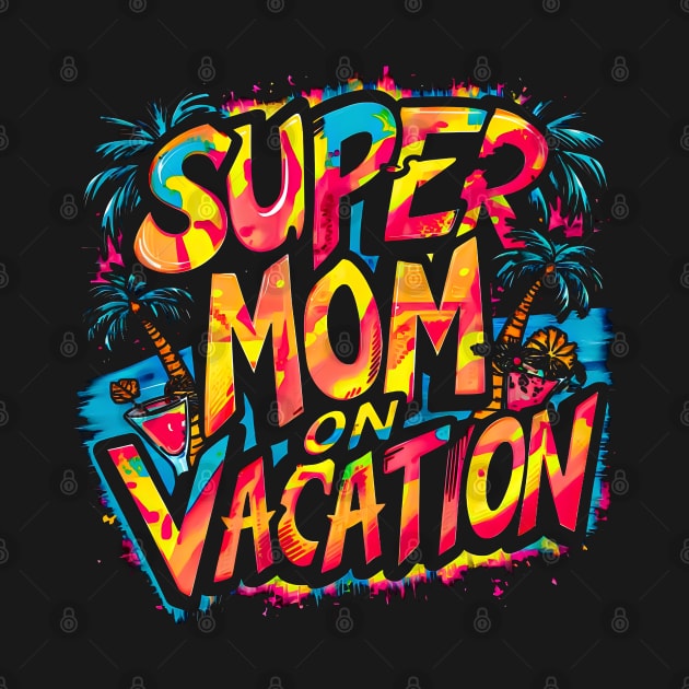 Super Mom on vacation| mom lover by T-shirt US