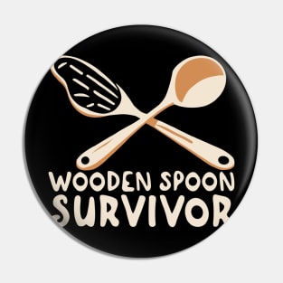 Wooden Spoon Survivor Pin