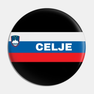 Celje City in Slovenian Flag Pin