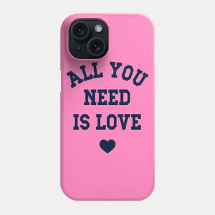 All You Need Is Love, Valentine's Day Varsity Style Matching Couple Phone Case