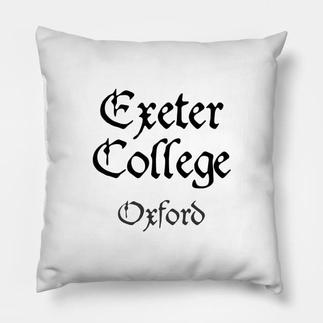 Oxford Exeter College Medieval University Pillow by RetroGeek