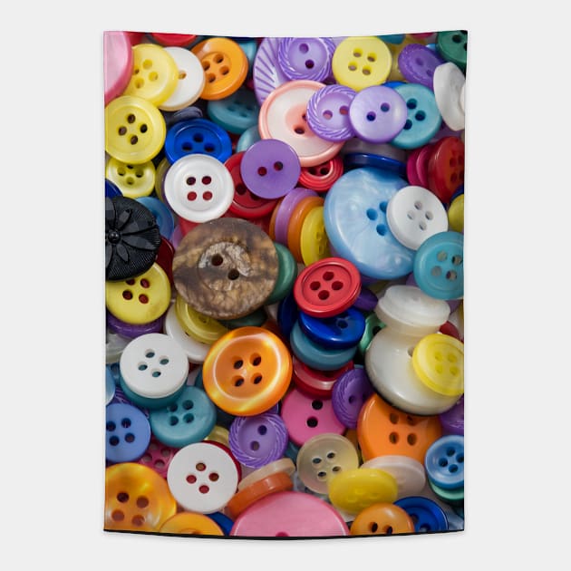 Assorted Buttons mixed Tapestry by Russell102
