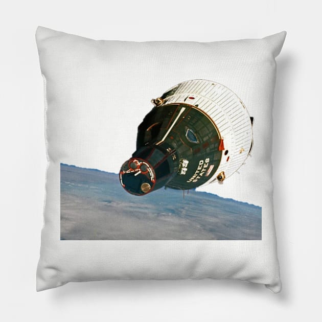 Gemini in orbit. Pillow by Among the Leaves Apparel