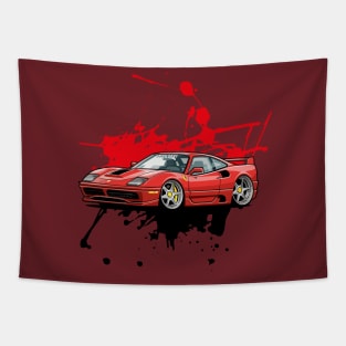 Customized Classic Cars Tapestry