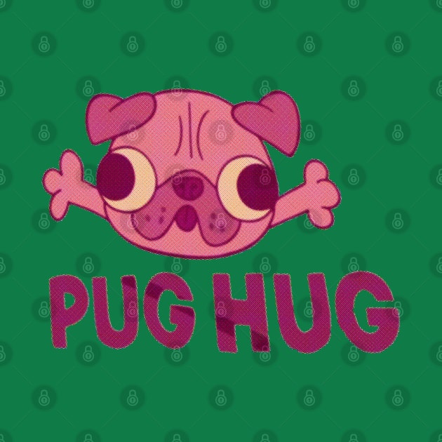 Pug hug by notthatparker