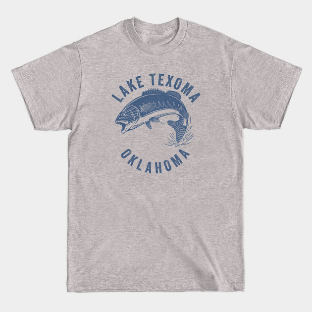 Discover Lake Texoma Oklahoma - Best Bass Fishing Gift For Fisherman - T-Shirt