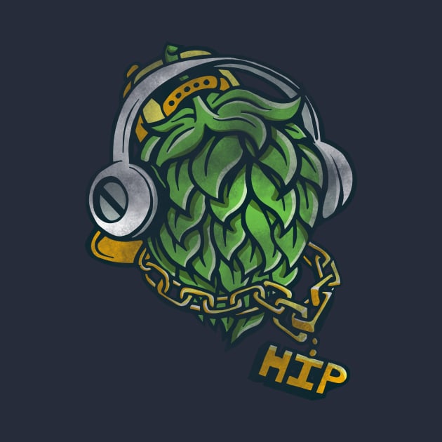 Craft Beer Hop head Humor Design Hip Hop by stayfrostybro