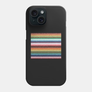 Rainbow Glitter Stripes Phone Case