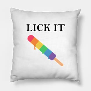 Lick it, Pride popsicle stick Pillow