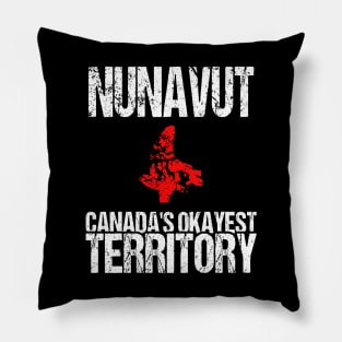 Nunavut Canada's Okayest Territory NT Pillow