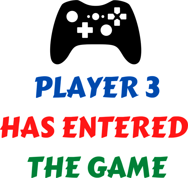 Player 3 has entered the game Kids T-Shirt by KidsKingdom