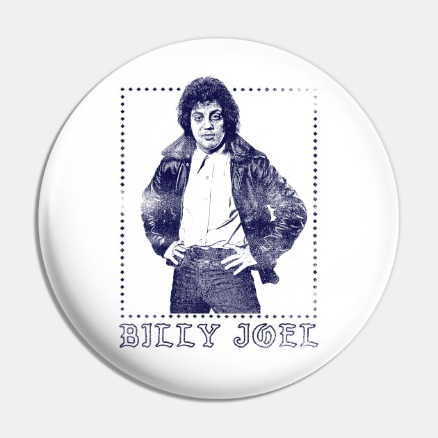 Billy Joel // Retro Style Fan Design Pin by DankFutura