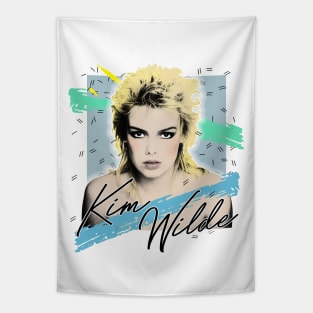 Kim Wilde / 80s Aesthetic Fan Art Design Tapestry