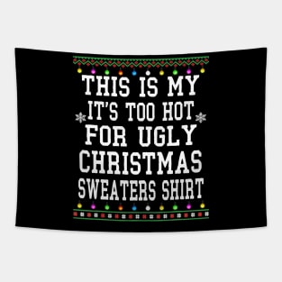 ugly christmas sweater family Tapestry