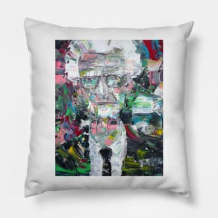 B. F. SKINNER Oil and acrylic portrait Pillow