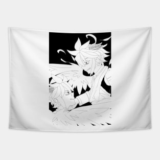 Sleep For Me (Black & White Version) Tapestry