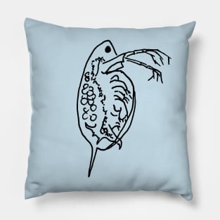 Daphnia Line Art Pillow