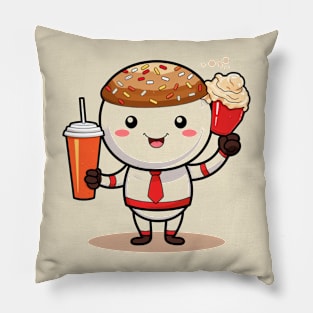 Donut kawaii  junk food T-Shirt cute  funny Pillow