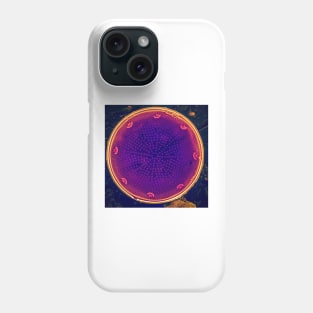 Diatom - Actinocyclus in SEM (Neon) Phone Case