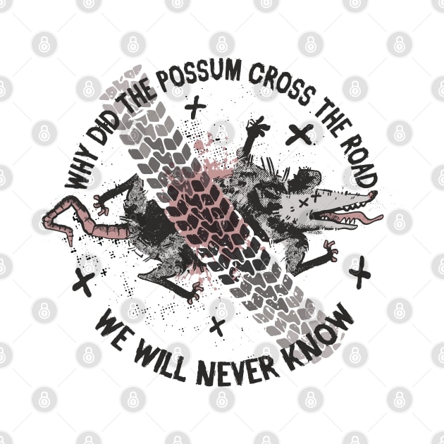 Why did the Possum Cross the Road - We will never know by Graphic Duster