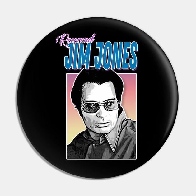 Reverend Jim Jones/Jonestown Massacre Aesthetic Tribute Design Pin by DankFutura