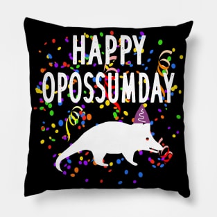 Happy Opossum Opossumday animal gang motif pet Pillow