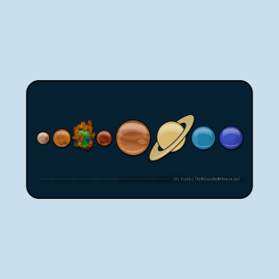 Accurate Model of Our Solar System T-Shirt