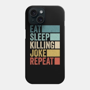 Funny Eat Sleep Joke Name Repeat Retro Vintage Phone Case