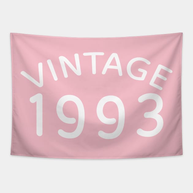 Vintage 1993 text design birthday tshirt tee clothing stickers Tapestry by ABcreative