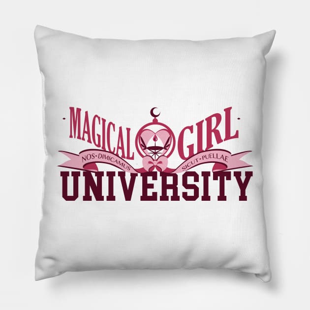 Magical Girl University Pillow by adamicoarts