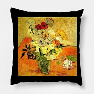 Van Gogh Japanese Flower Vase Pillow