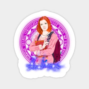 Willow pink witch Magnet