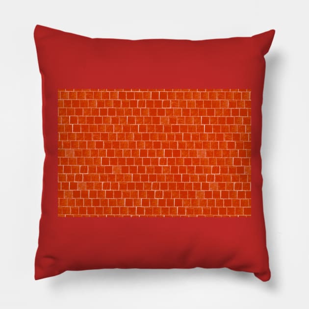 Brick Wall Design Pillow by DamLas