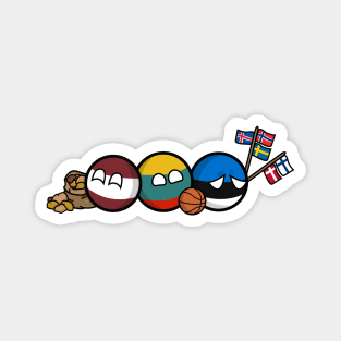 Polandball - Baltic Family Portrait Magnet