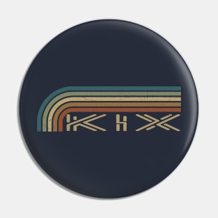 Kix Retro Stripes Pin