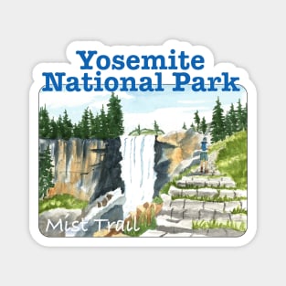 The Mist Trail, Yosemite National Park Magnet