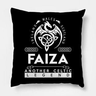 Faiza Name T Shirt - Another Celtic Legend Faiza Dragon Gift Item Pillow