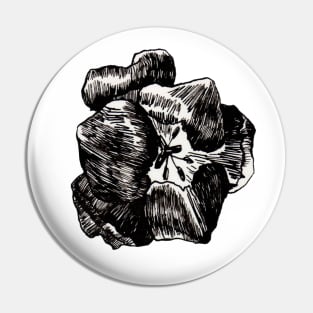 ink flower design Pin