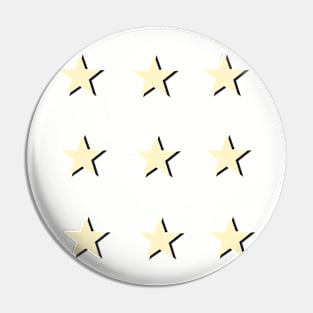 Little Yellow VSCO Stars Sticker Pack Pin