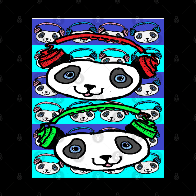 Panda,D.J.Vinyl,Graffiti Panda by LowEndGraphics by LowEndGraphics