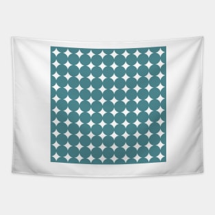 Retro Circles and Diamonds Tapestry