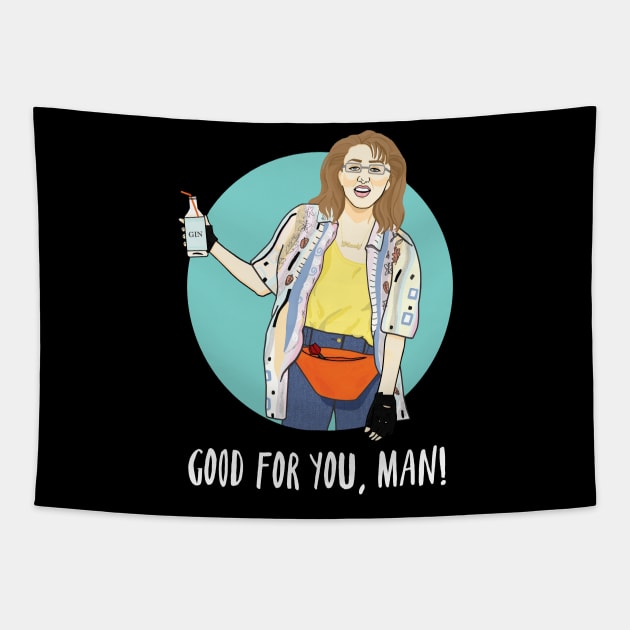 SNL Pretty Mandy Tapestry by Kittenpants Studios