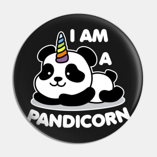 I Am A Pandicorn Pin