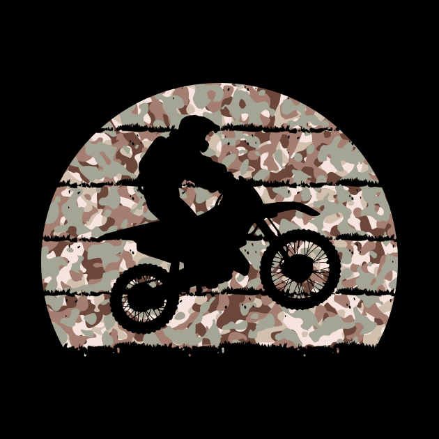 Dirt Bike Motocross Camo Biker by KAWAIITEE